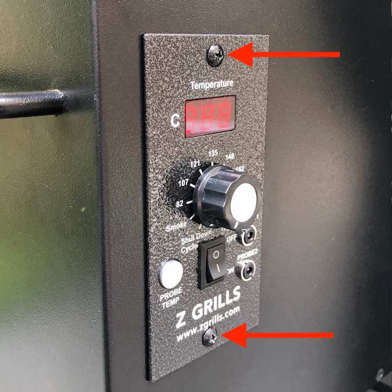 Z Grills Controller Remove Screws