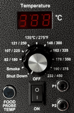 Controller model and software version on Z Grills smoker LCD display