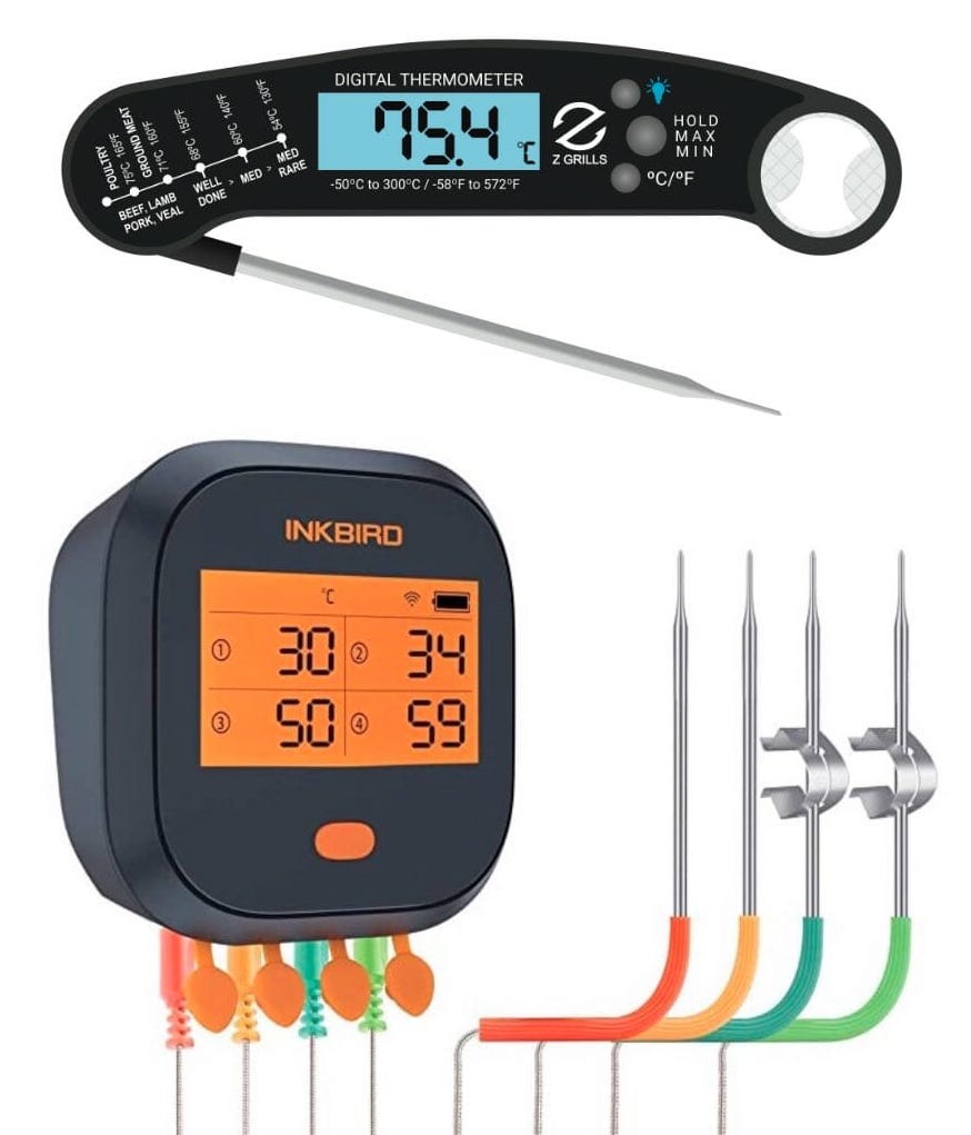 Inkbird IBBQ-4T and Instant Read Thermometer Bundle