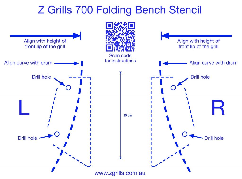 700E Folding Bench Stencil