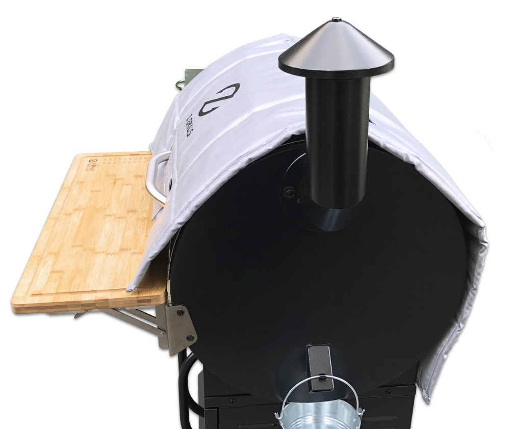 Z Grills Insulating Cover on 700E-XL side view