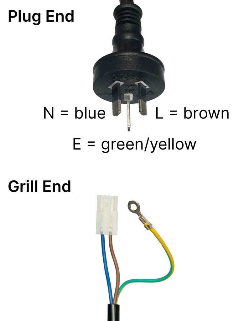 Z Grills plug wiring colours